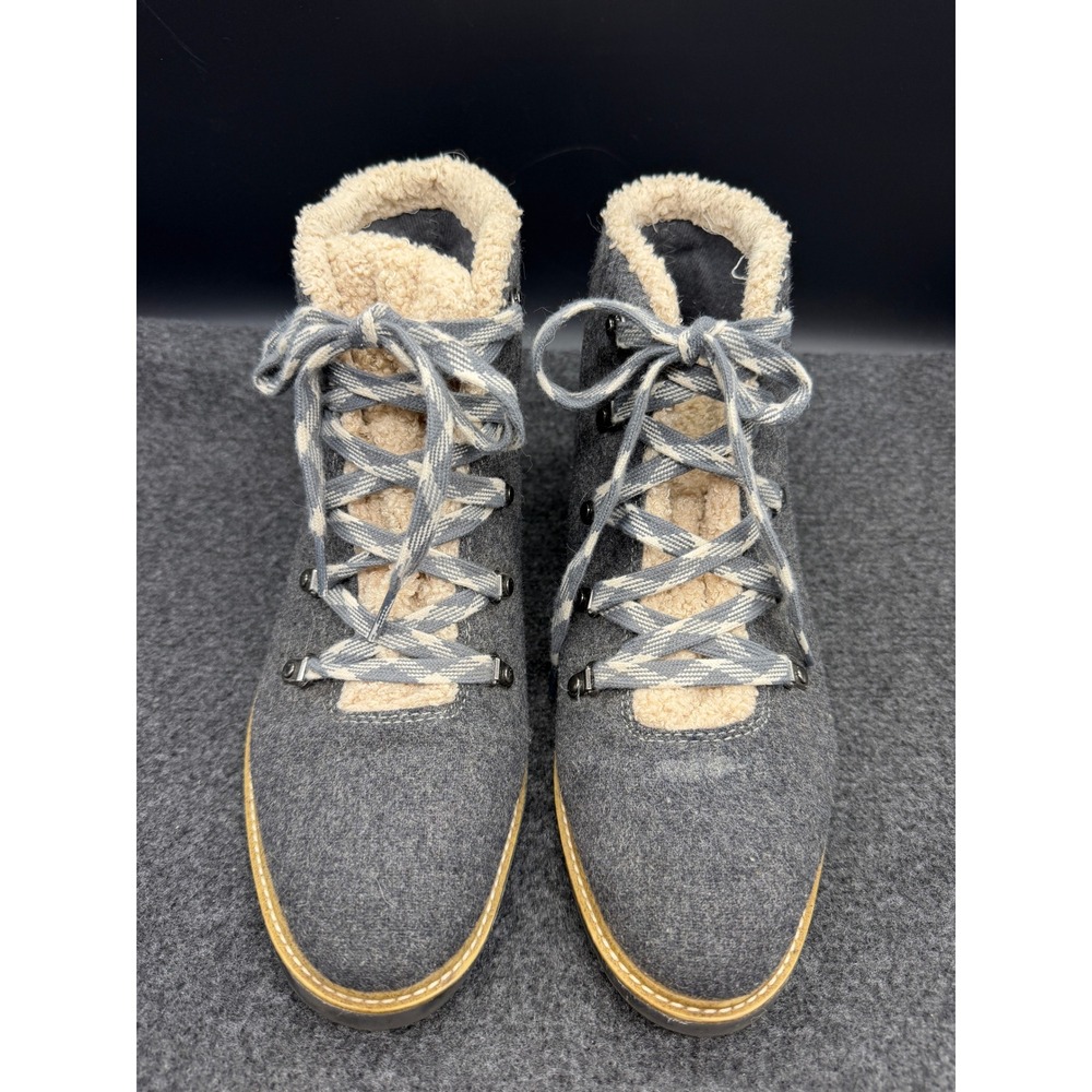 Dr.‎ Scholl's Ankle Boots So Cozy Faux Fur 9M Grey Womens
